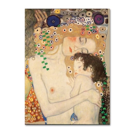 Gustav Klimt 'Three Ages' Canvas Art,18x24